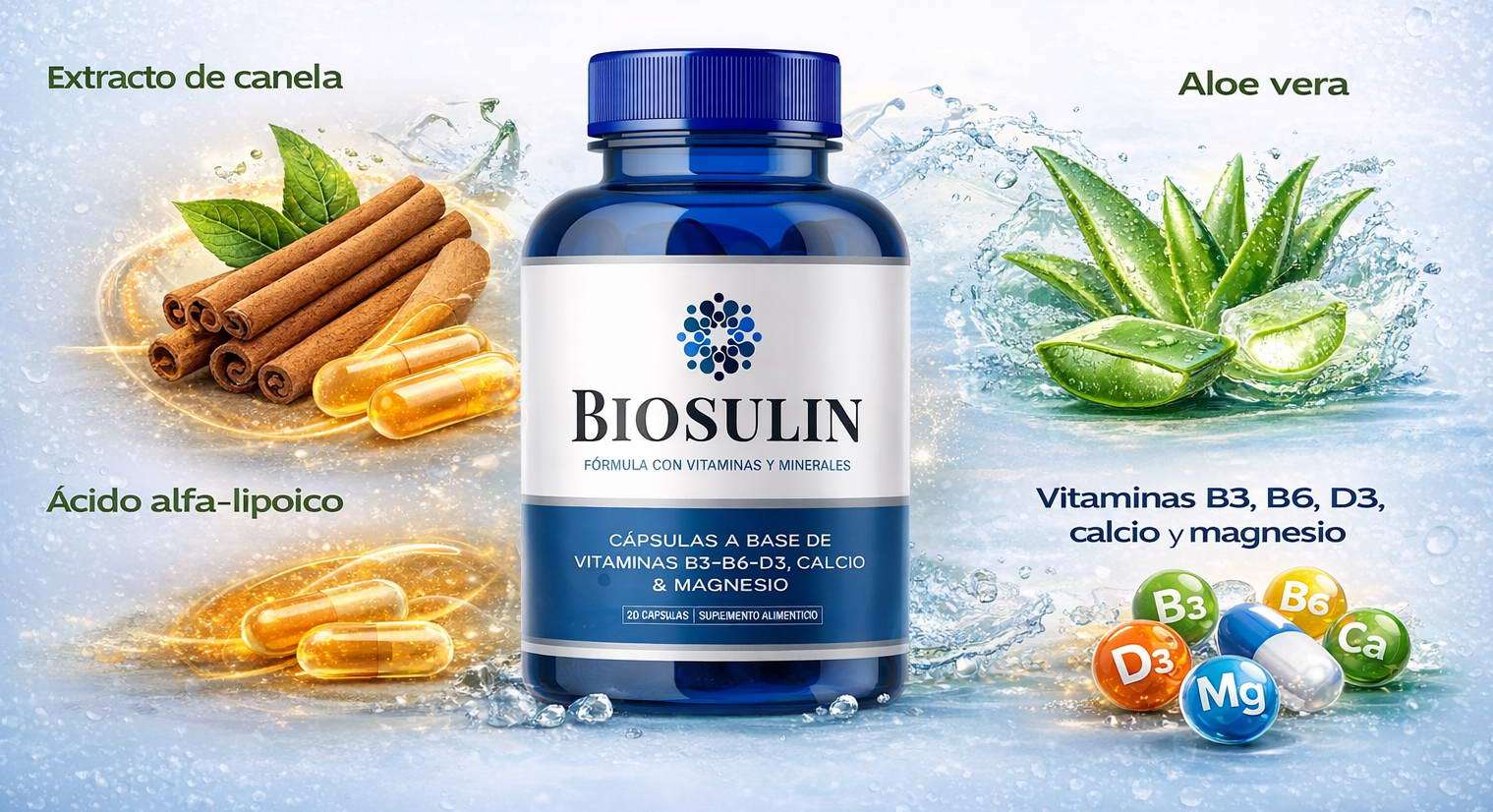 Biosulin cápsulas para el control de glucosa — precio oficial México 2026
