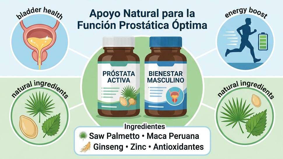 Suplementos naturales para la próstata — comparativa LATAM 2026