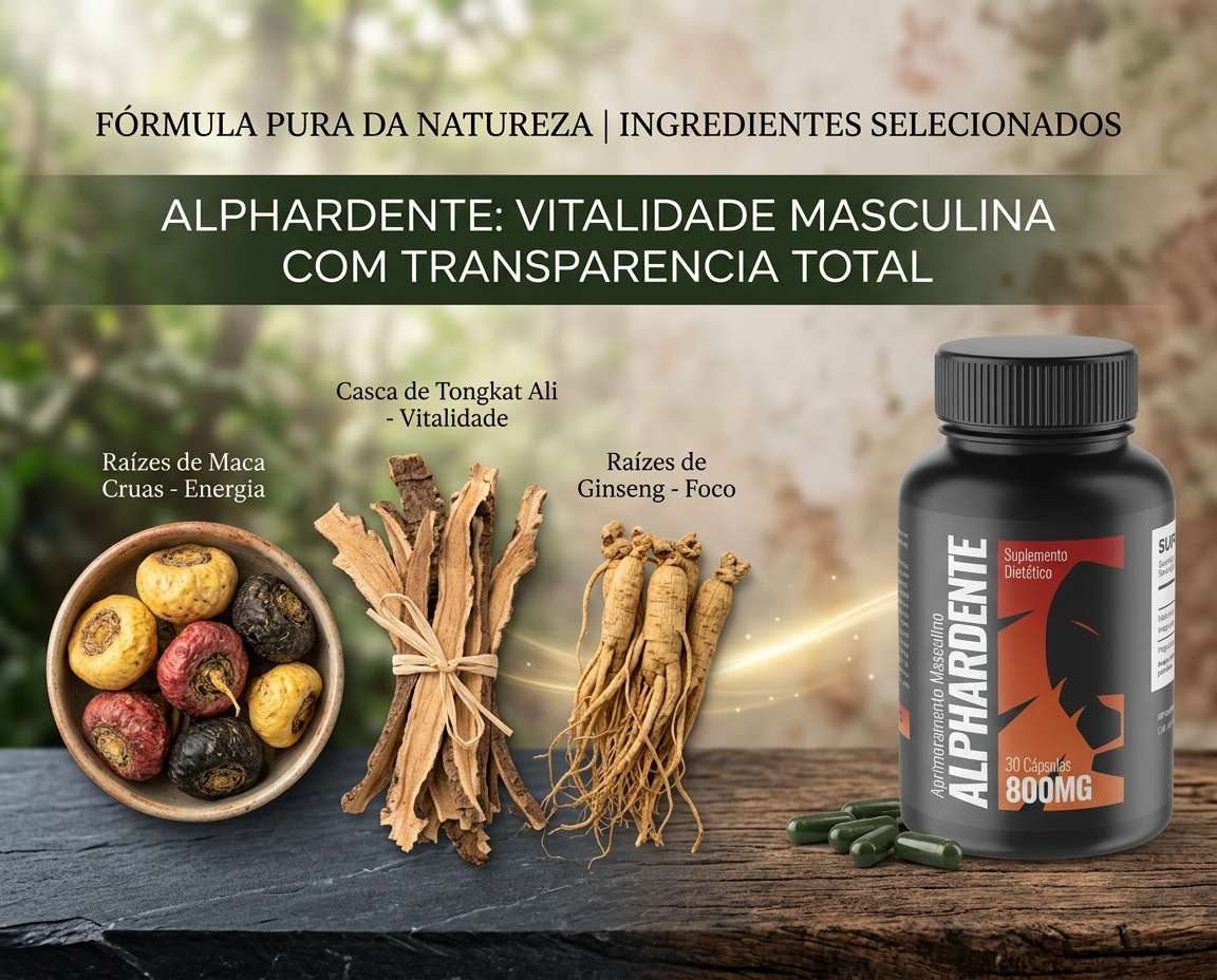 Alphardente Brasil — guia comparativo de suplementos masculinos naturais