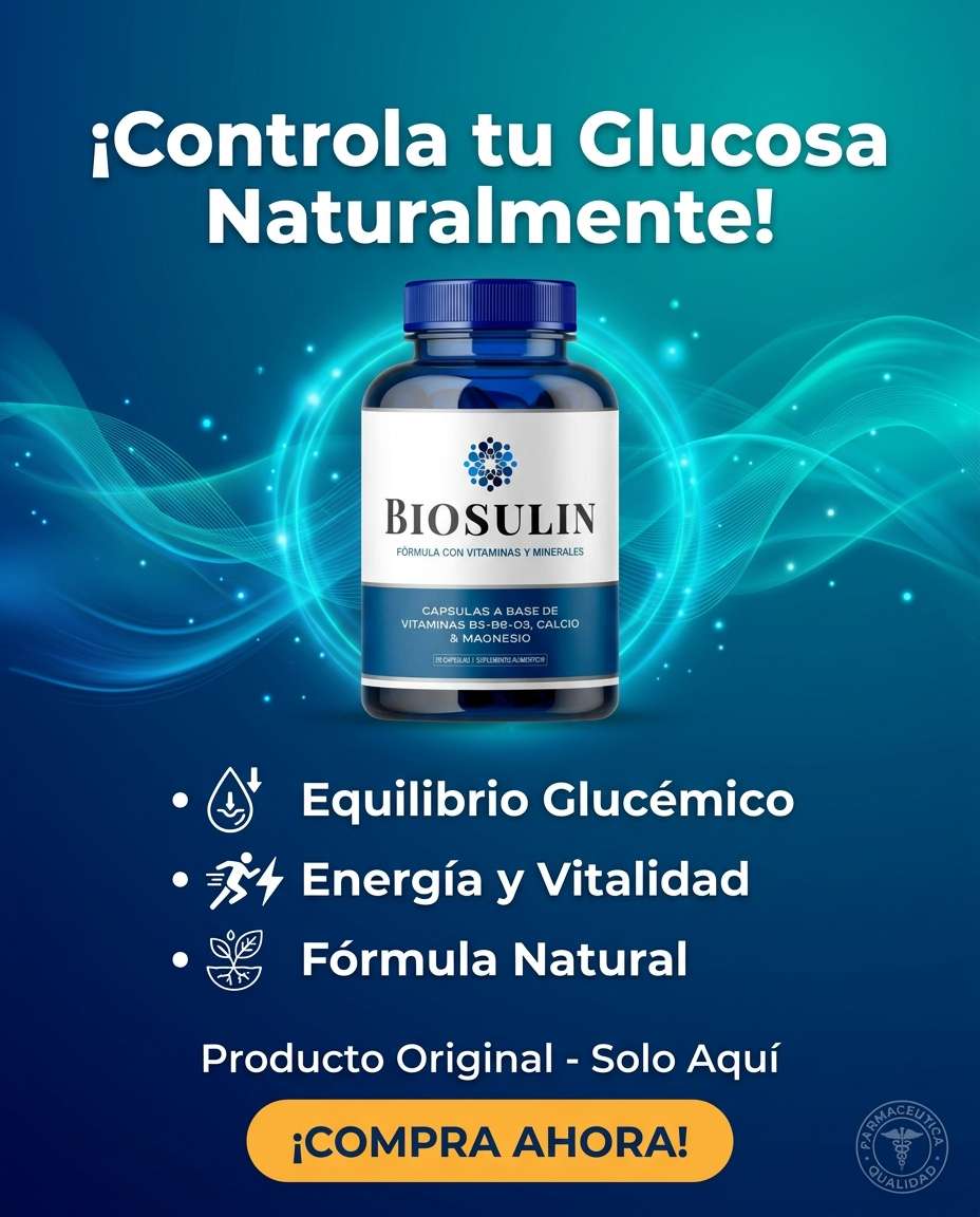 Biosulin ingredientes naturales — cómo funciona para la glucosa en México