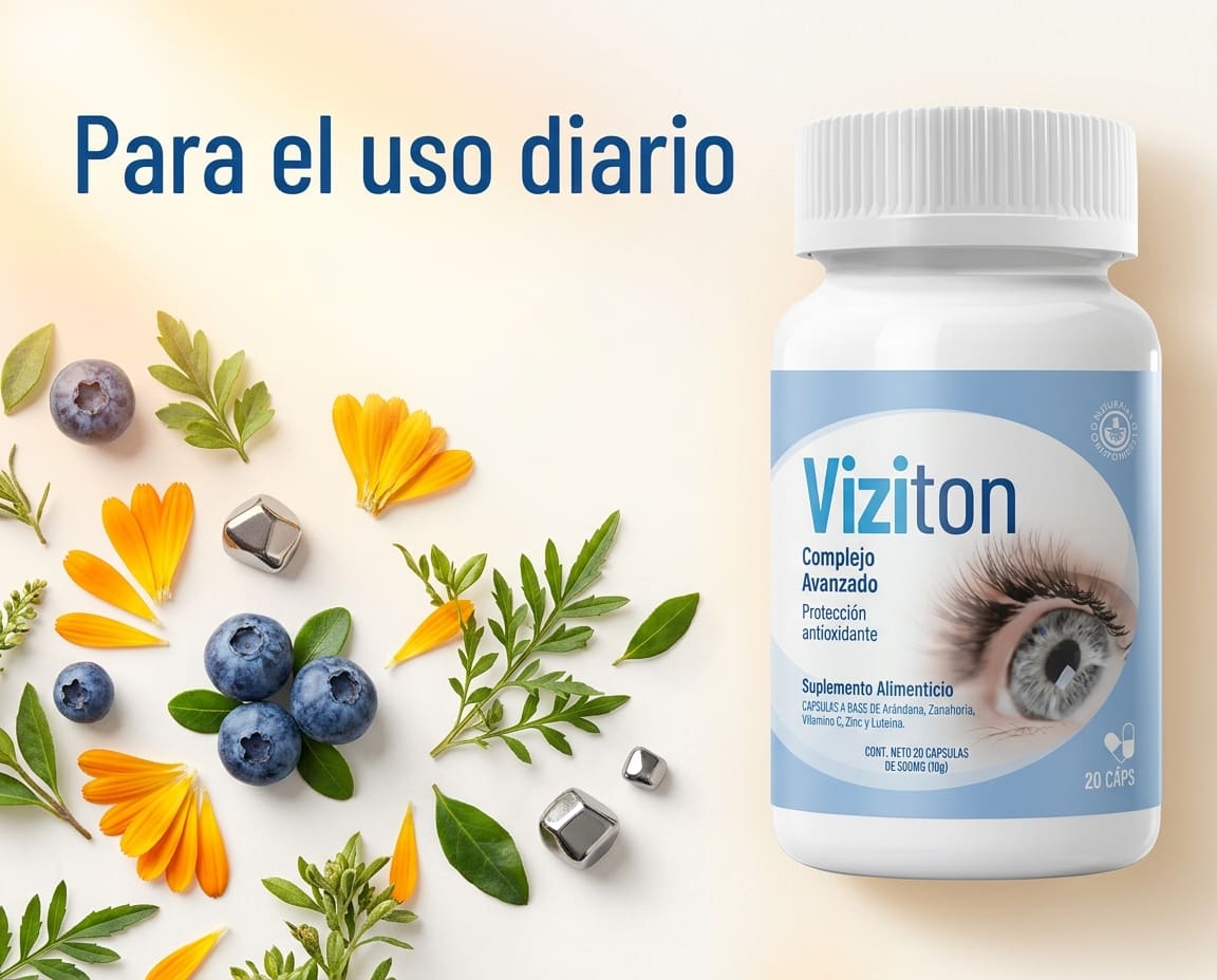 Viziton cápsulas — suplemento para la vista con zinc, luteína y arándano en México