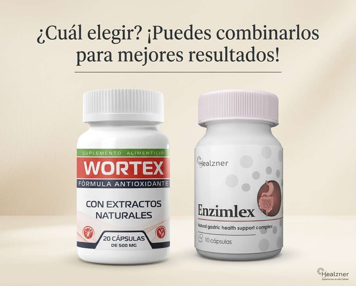 Wortex y Enzimlex — dos productos, un objetivo: limpieza antiparasitaria natural en México
