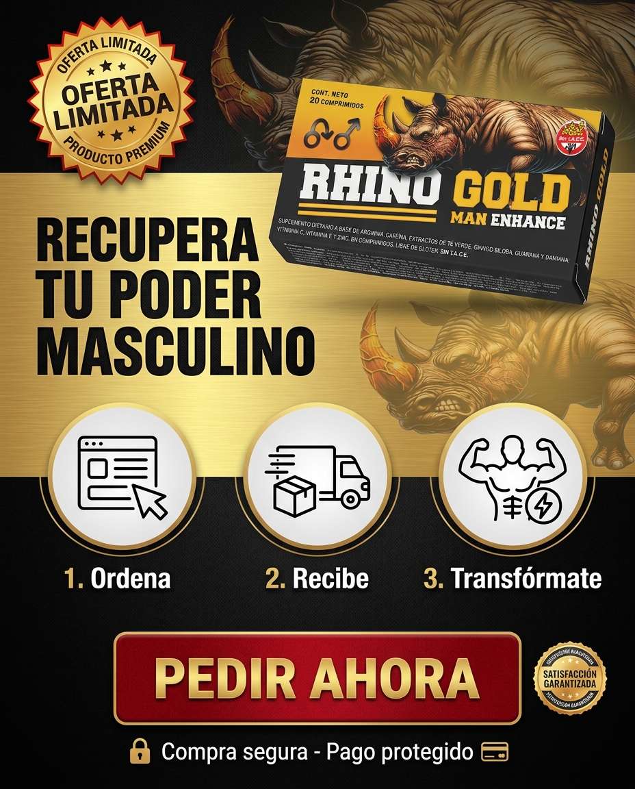 Rhino Gold mecanismo de acción pastillas masculinas naturales Argentina