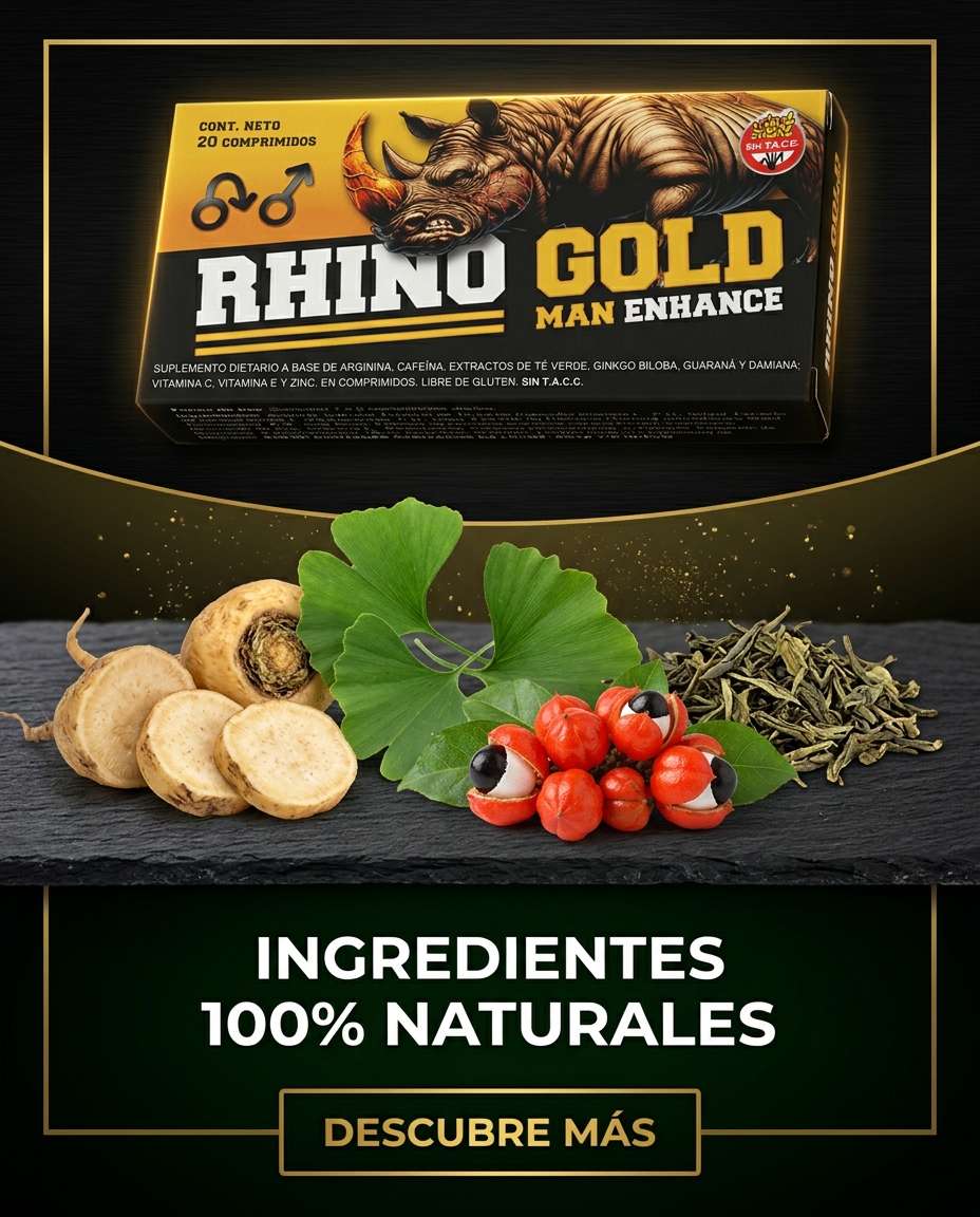 Testimonios usuarios Rhino Gold Argentina suplemento natural masculino