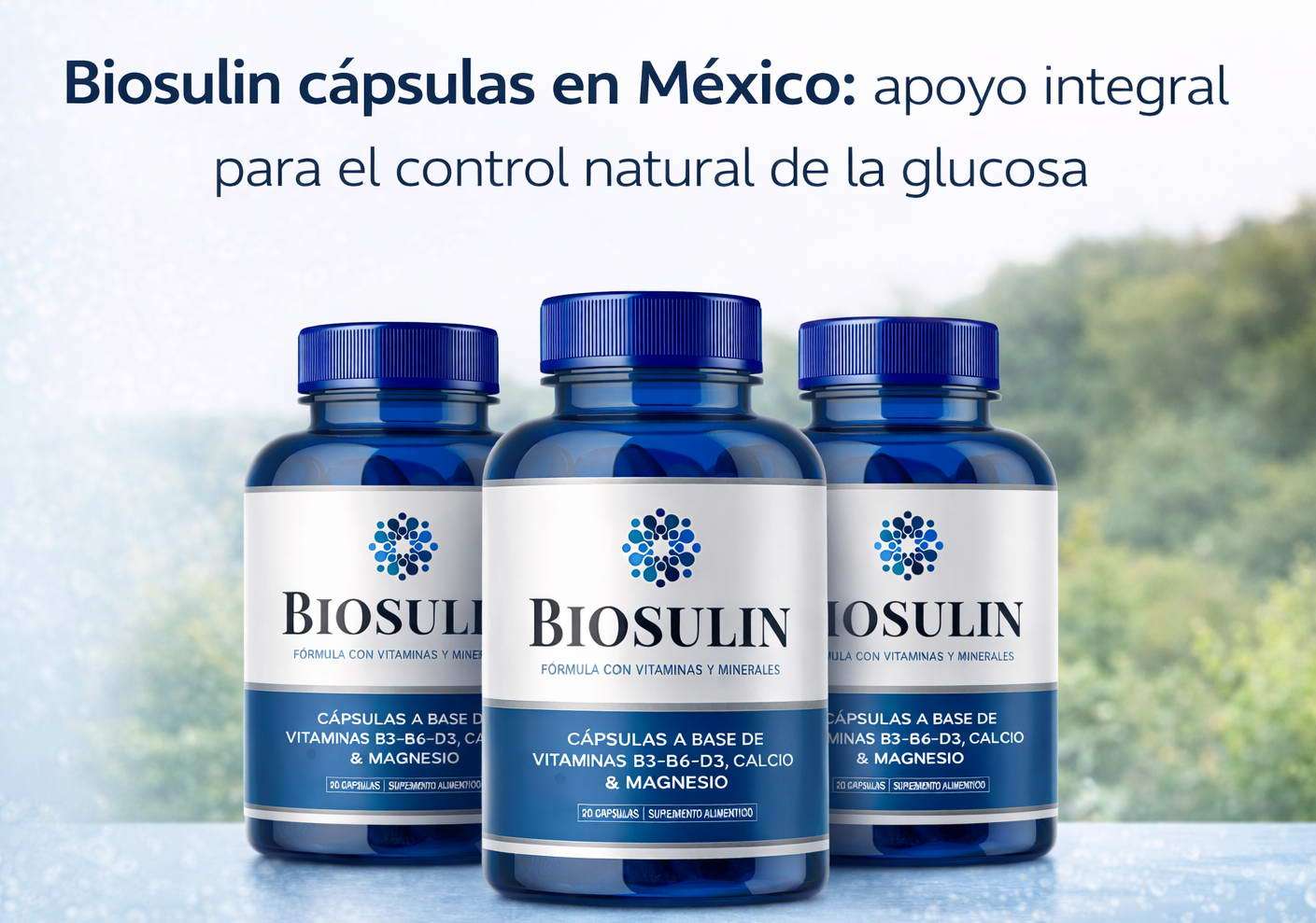Biosulin pedido oficial México — suplemento cápsulas glucosa envío rápido MX649