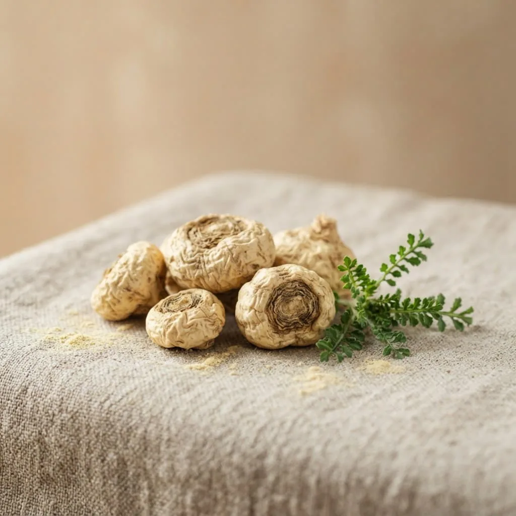 Raízes de maca peruana, ativo da composição do Alphardente