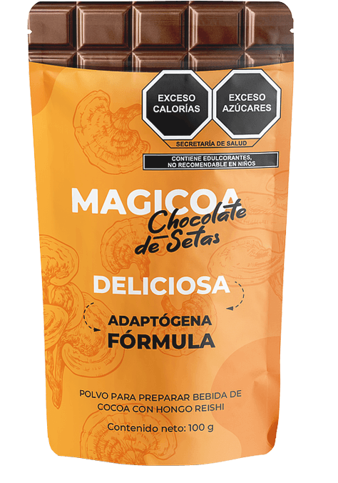 Magicoa bebida de cacao con hongo reishi e inulina de achicoria para adelgazar — México, Ecuador y Perú