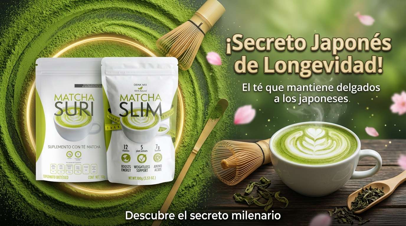 Matcha Suri y Matcha Slim bebidas naturales para adelgazar en México, Colombia y Perú — resultado en semanas