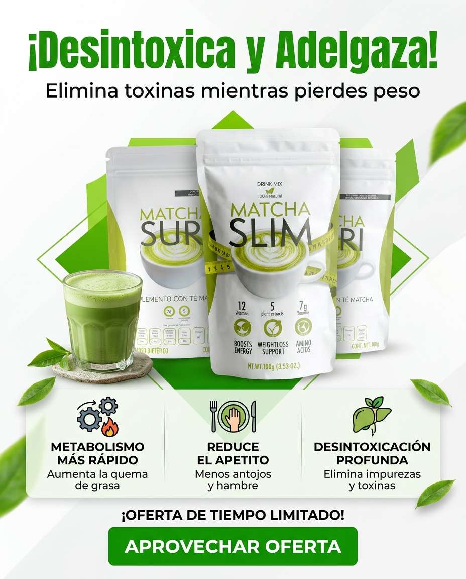 Matcha Suri bebida adelgazante japonesa — la más valorada en México 2026, disponible para Colombia y Perú