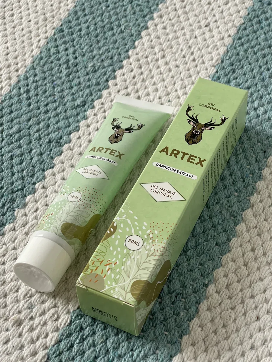 Artex Varices — foto de un cliente en Guatemala: el envase tal como llega el pedido