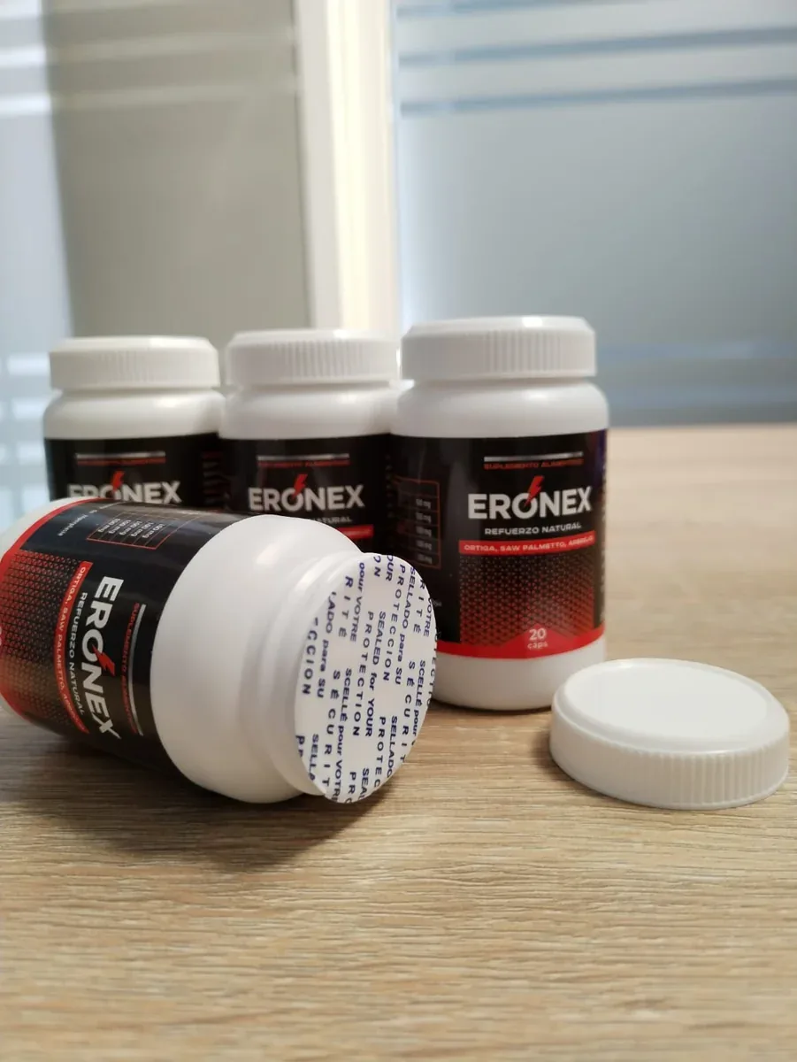 Eronex — foto de un cliente en Guatemala: el envase tal como llega el pedido