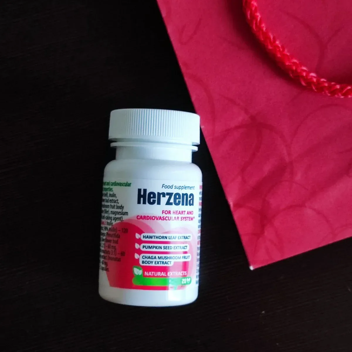 Herzena — el envase en el día a día, foto enviada por un cliente