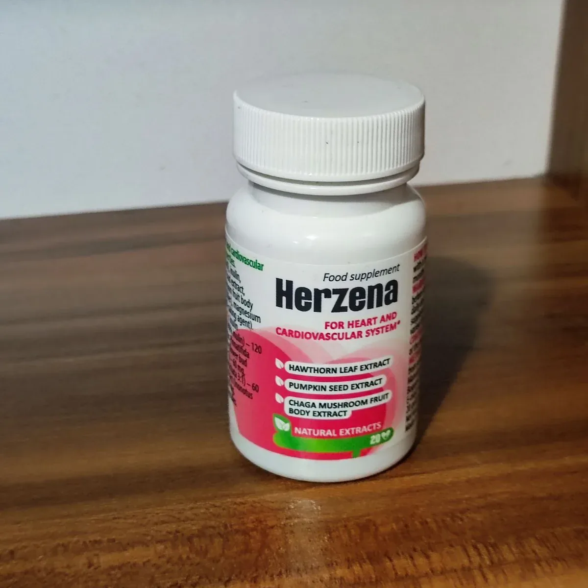 Herzena — foto real del producto recibido, no una imagen de estudio